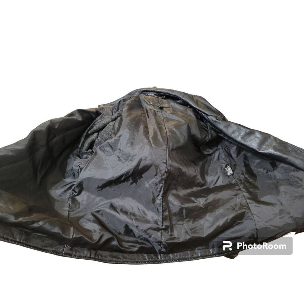J2 Women's Black Faux Leather Jacket XL With Replacement Hood - Picture 4 of 7